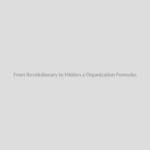 From Revolutionary to Hidden a Organization Formulas