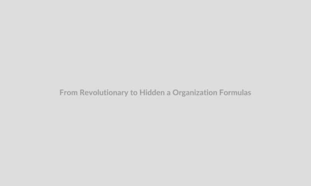 From Revolutionary to Hidden a Organization Formulas